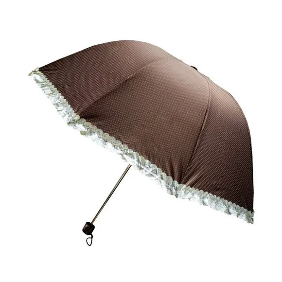 Lace Ultraviolet-Proof Folding Umbrella Dome Parasol Sun & Rain Umbrella… - Picture 2 of 3